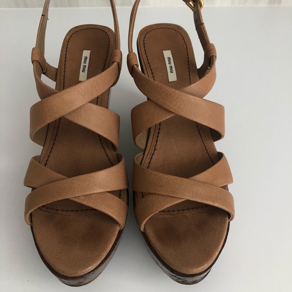 Miu Miu Wedge Sandals